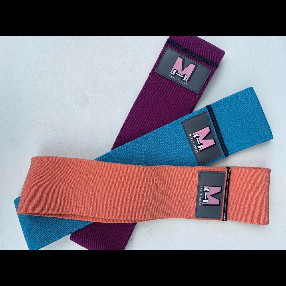 NEVER USED set of 3 Mari Fitness resistance bands